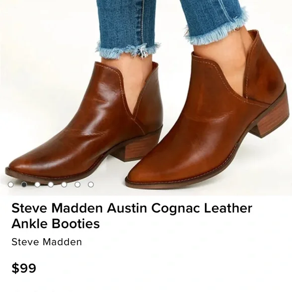 Steve madden austin cutout leather booties cheap